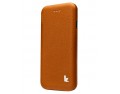 Чехол JisonCase Flip Case для iPhone 6S (Светло-коричневый) (Кожа)