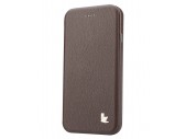 Чехол JisonCase Flip Case для iPhone 6 plus (Коричневый) (Кожа)