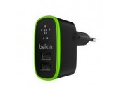 Сетевое зарядное устройство Belkin 2.1А (2 USB)+ Sync Cable 1.2m (Черный)