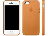 Накладка Apple iPhone 5S Leather Case для iPhone 5/5S (Коричневая) MF041