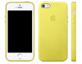 Накладка Apple iPhone 5S Leather Case для iPhone 5/5S (Желтая) MF043