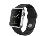 Часы Apple Watch 38 мм (Черный спортивный ремешок) (MJ2Y2)