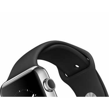 Часы Apple Watch 38 мм (Черный спортивный ремешок) (MJ2Y2)