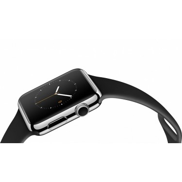 Часы Apple Watch 42 мм (Черный спортивный ремешок) (MJ3U2)