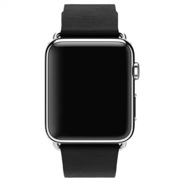 Часы Apple Watch 42 мм (Черный ремешок с классической пряжкой) (MJ3X2)