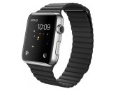 Часы Apple Watch 42 мм (Черный кожаный ремешок) (MJYN2)