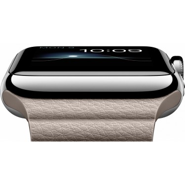 Часы Apple Watch 42 мм (Бежевый кожаный ремешок) (MJ432)