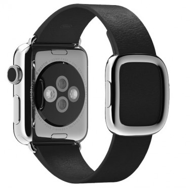 Часы Apple Watch 38 мм (Черный ремешок с современной пряжкой) (MJYK2)