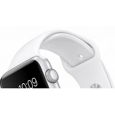 Часы Apple Watch Sport 42 мм (Белый спортивный ремешок) (MJ3N2)