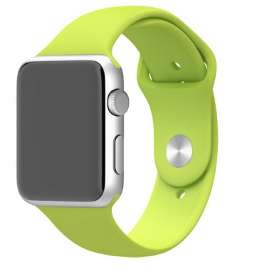 Часы Apple Watch Sport 38 мм (Зеленый спортивный ремешок) (MJ2U2)