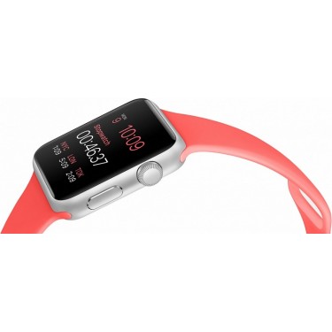 Часы Apple Watch Sport 42 мм (Коралловый спортивный ремешок) (MJ3R2)