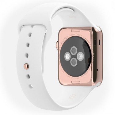 Часы Apple Watch Edition 42 мм (18-к розовое золото, белый спортивный ремешок) (MJ8P2)