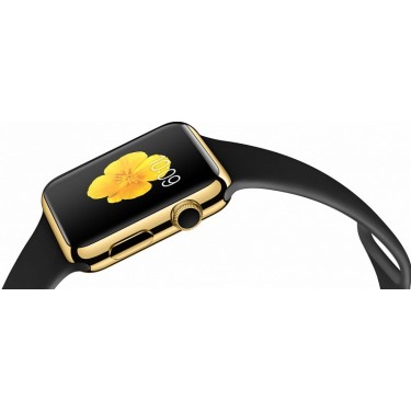 Часы Apple Watch Edition 42 мм (18-к розовое золото, черный спортивный ремешок) (MJ8Q2)