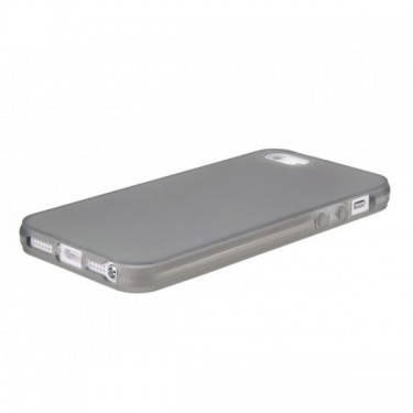 Накладка Силиконовая Fashion Case для iPhone 5/5S (Прозрачный черный)