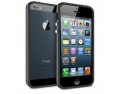 Бампер ультратонкий Deppa Slim Bumper для iPhone 5/5S (Черно-серый)