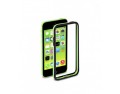 Бампер ультратонкий Deppa Slim Bumper для iPhone 5/5S (Черно-зеленый)