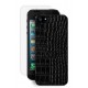 Кожанная накладка и защитная пленка Deppa Reptile Black для iPhone 5/5S (Черная)